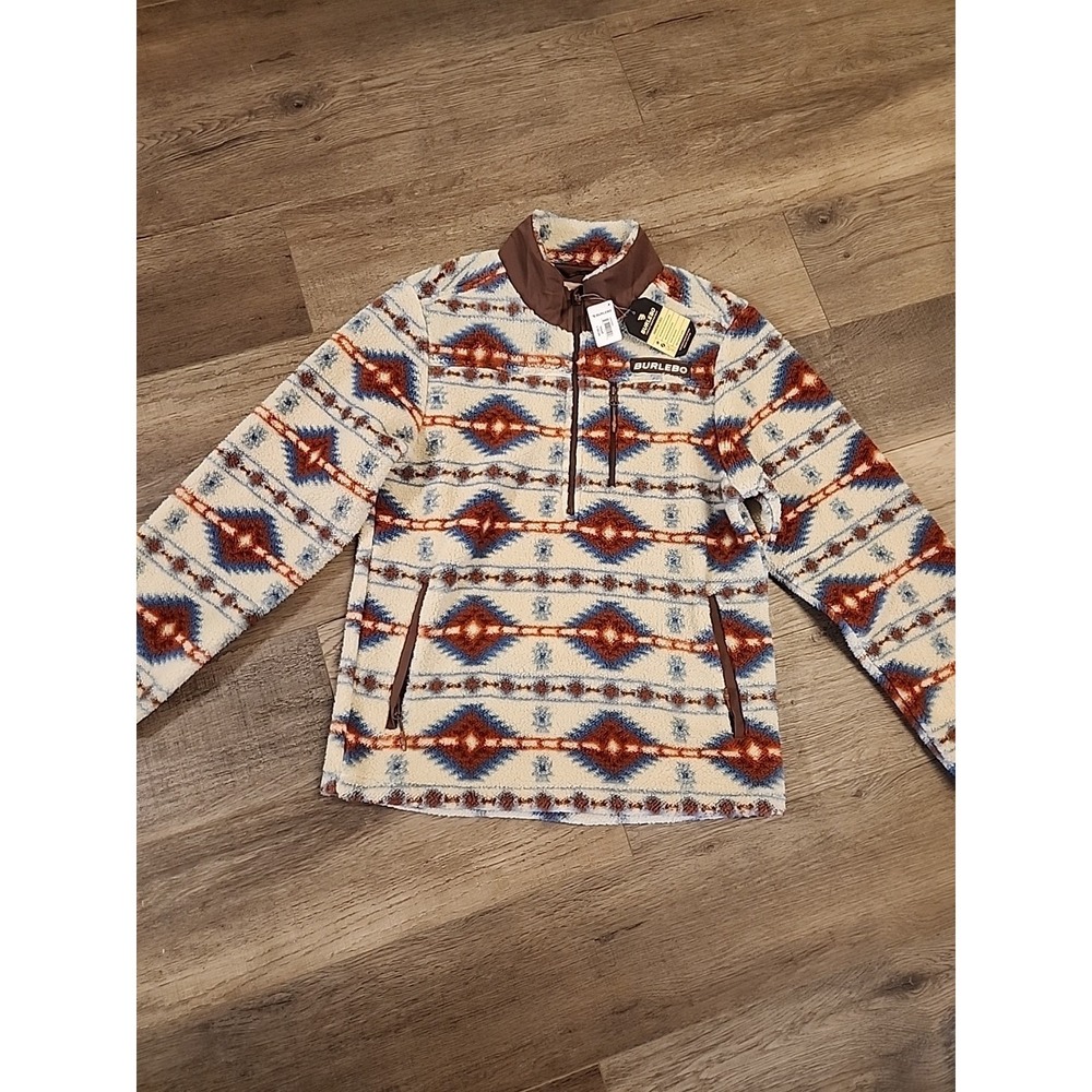Burlebo Mountain Fleece Sherpa‎ Arizona Aztec Men's Small